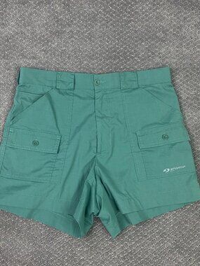 Sportif USA Cargo Shorts Mens 34 Mint Green 4" Short Shorts Hiking Vintage